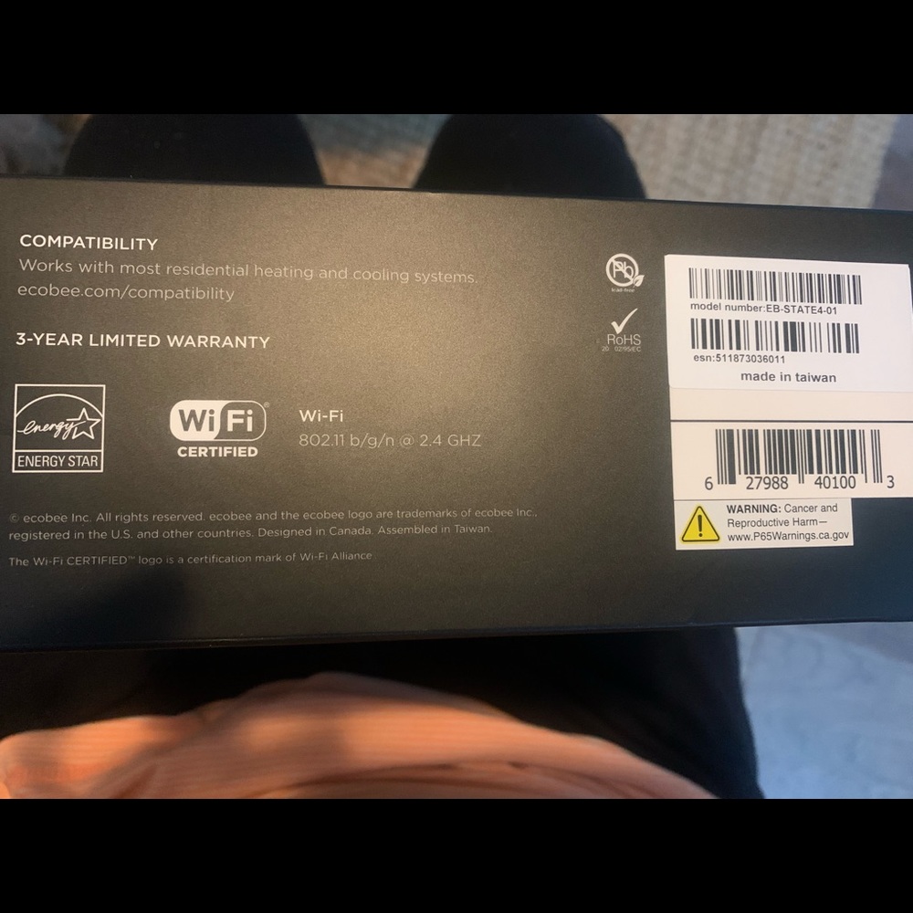 SOLD- EcoBee 4 with room sensor - Picture 7 of 7